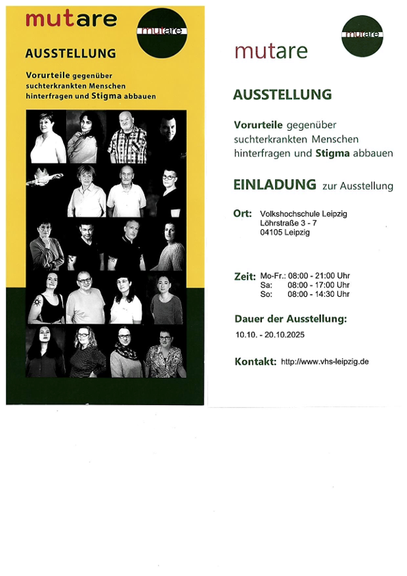 Ausstellungsankündigung Mutare